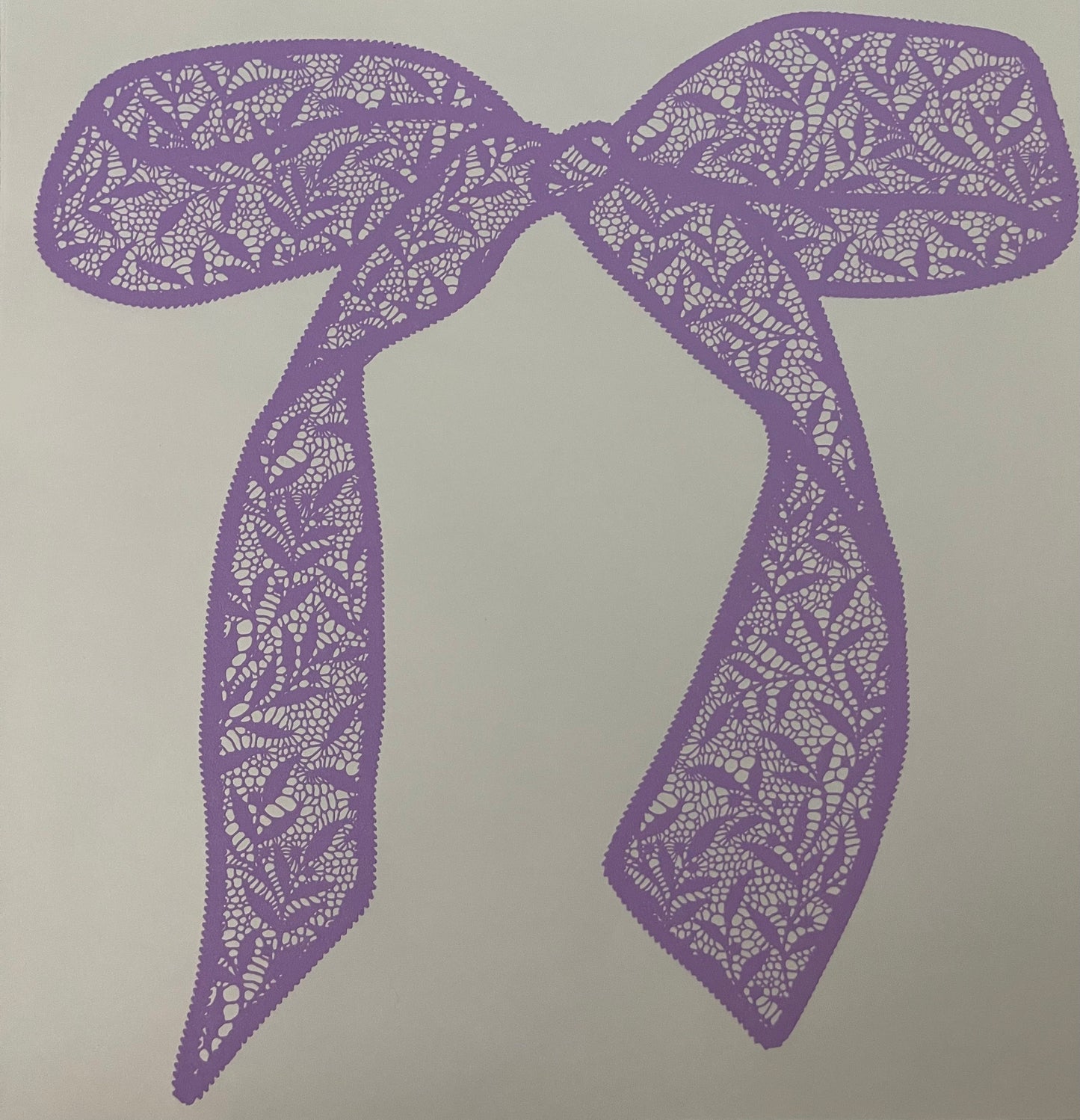 Purple Lace Bow