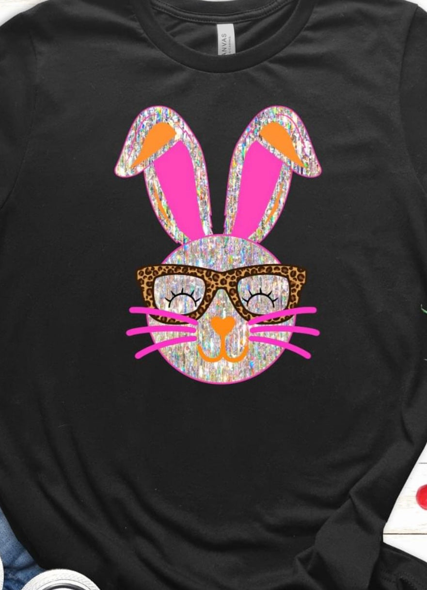 Faux Glitter Bunny