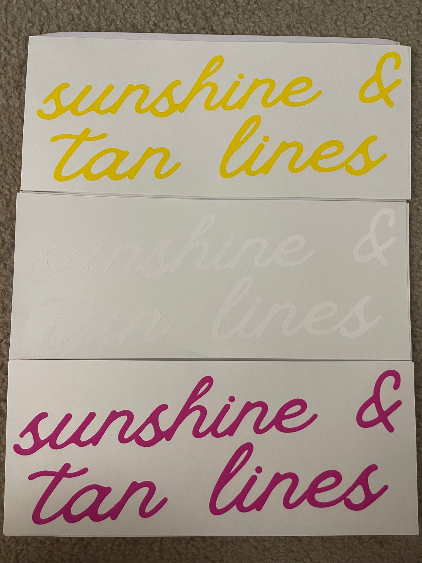 Sunshine & Tan Lines