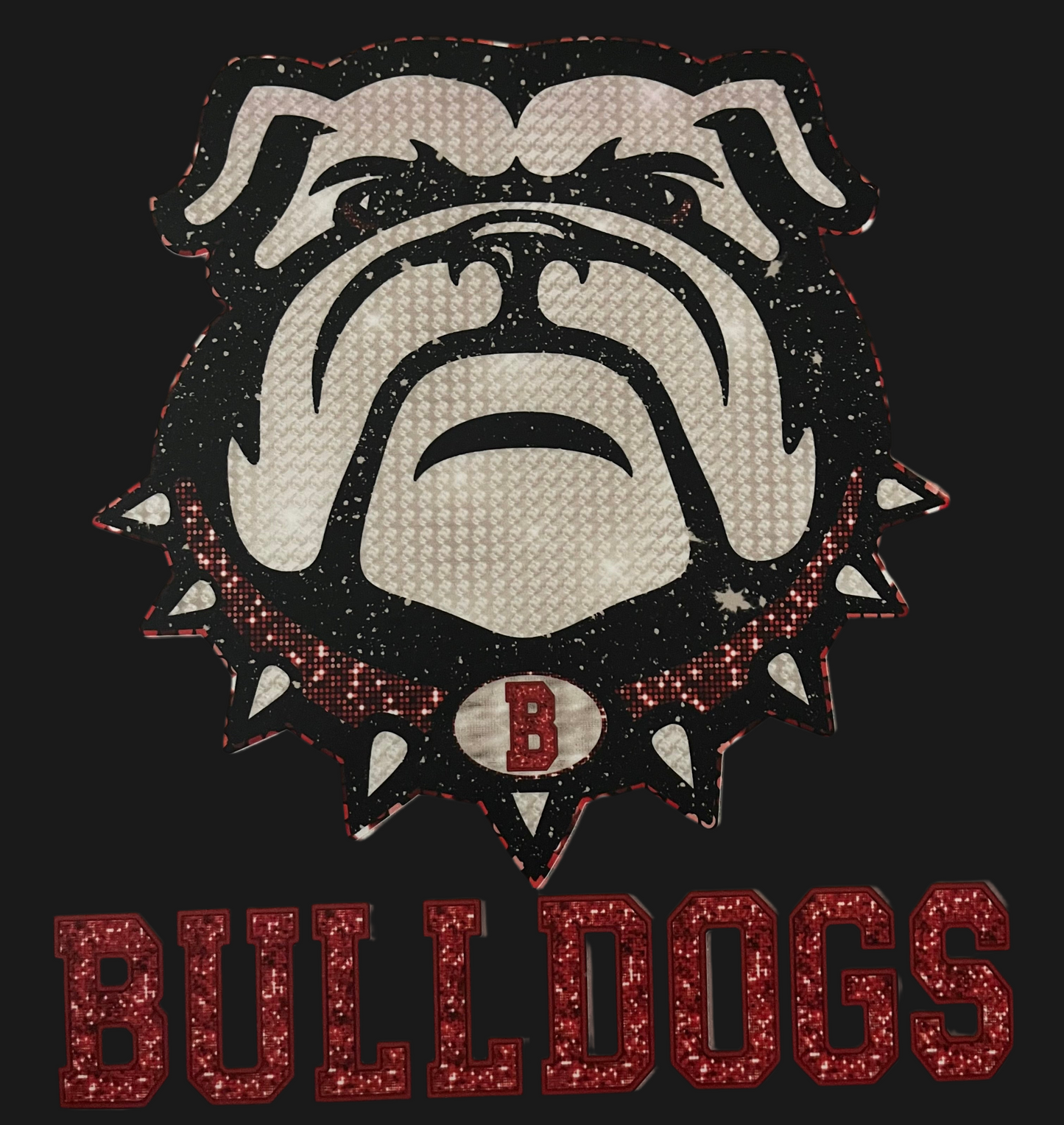 Faux Glitter GA Bulldawgs