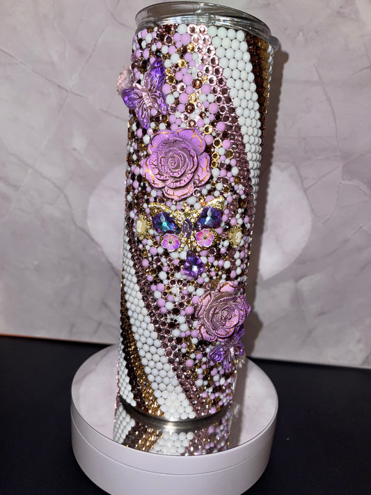 20oz Butterfly Rose
