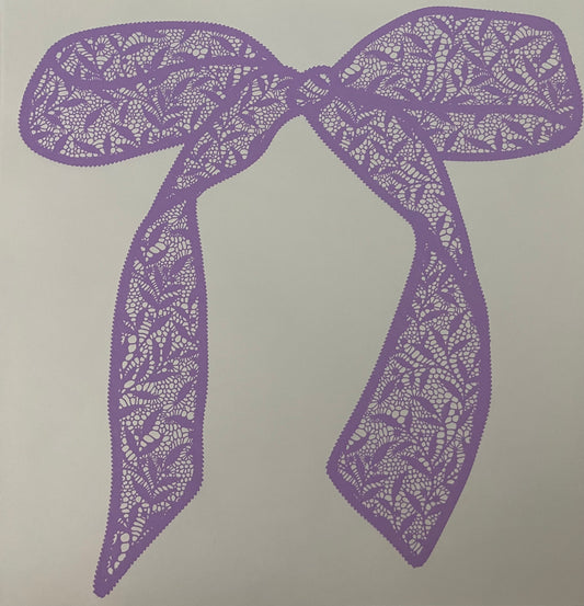 Purple Lace Bow