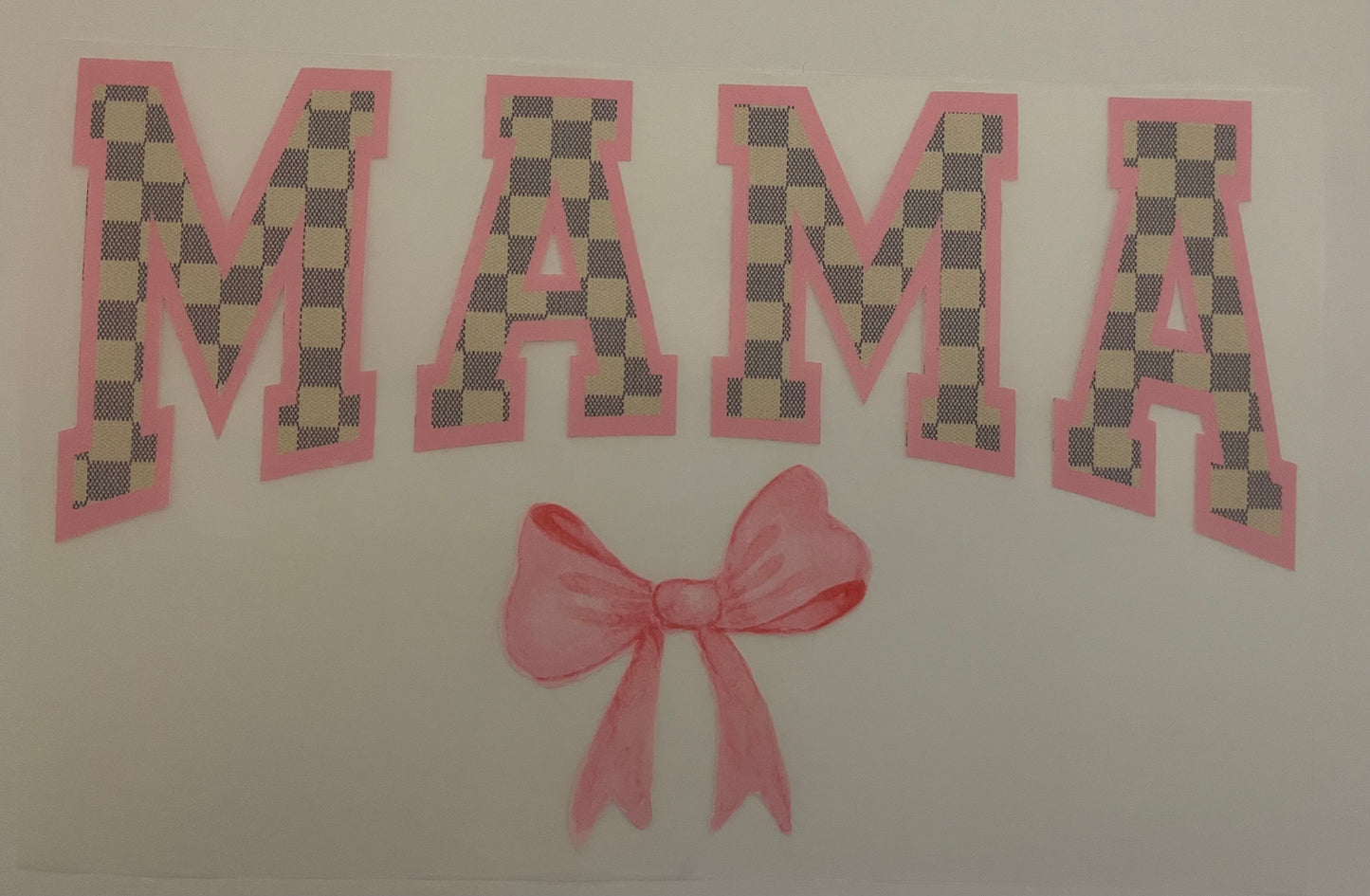 Checkered Mama Bow