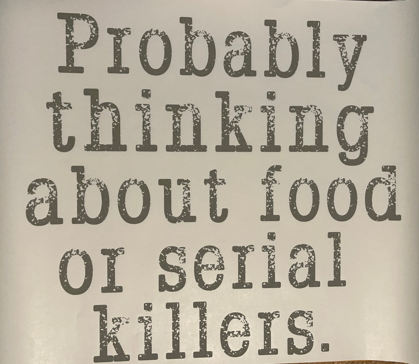Food & Serial Killers