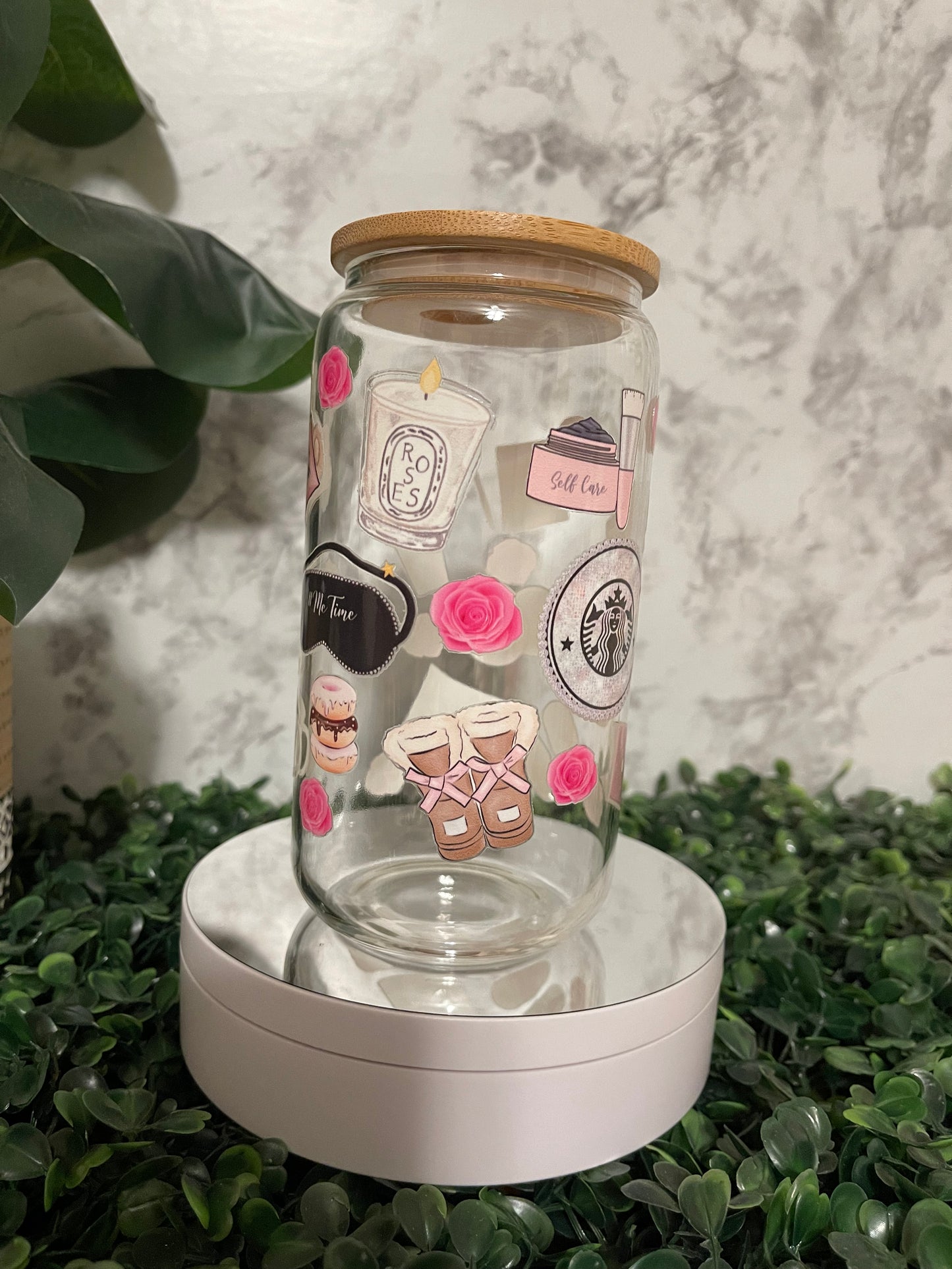 SB Girlie 16oz Glass Can