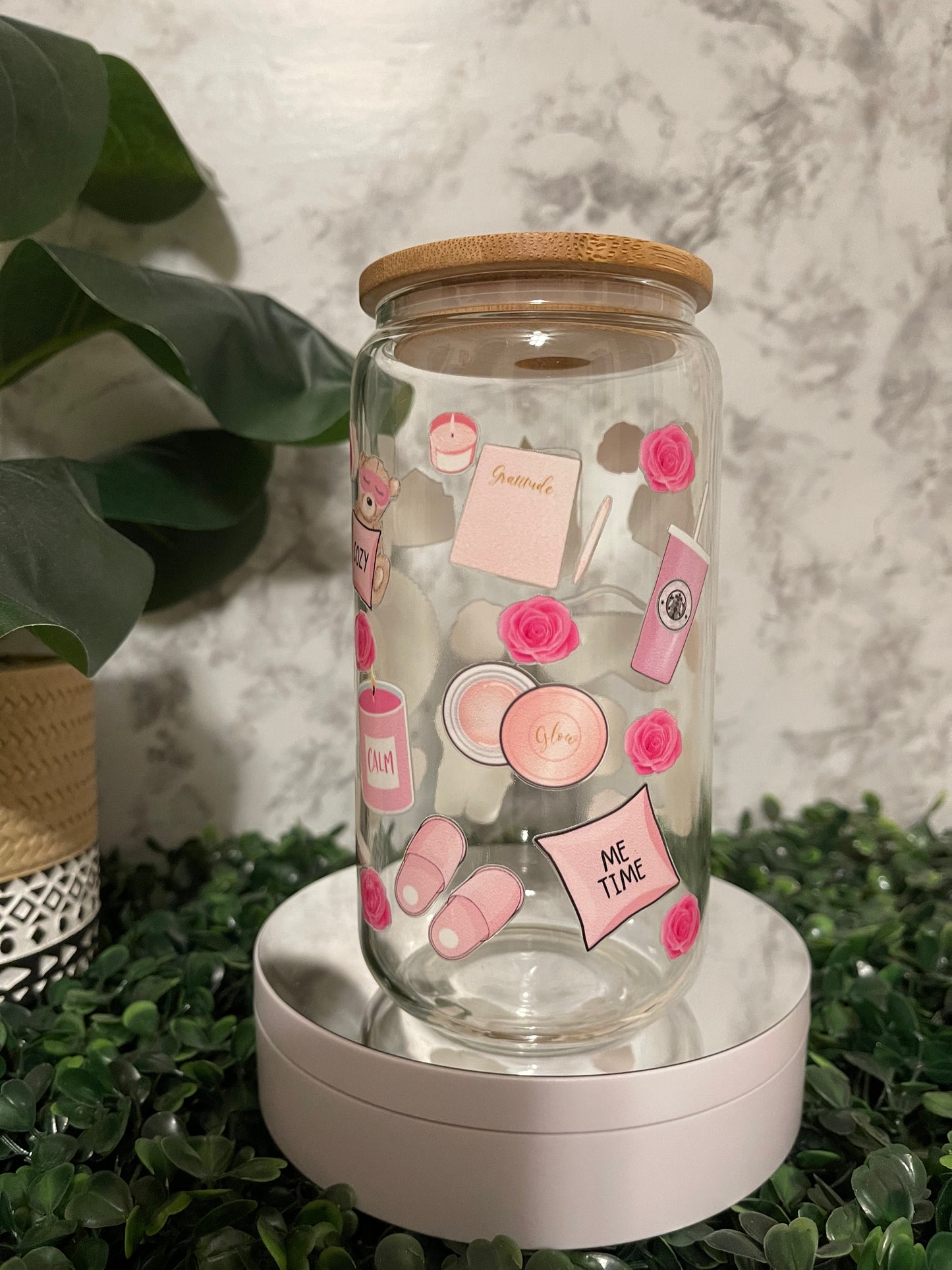 SB Girlie 16oz Glass Can