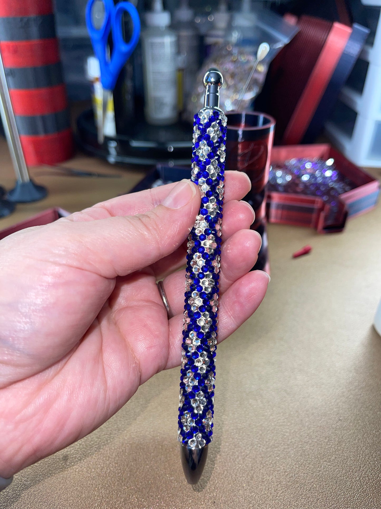 Blue Crystal Diamond Pen