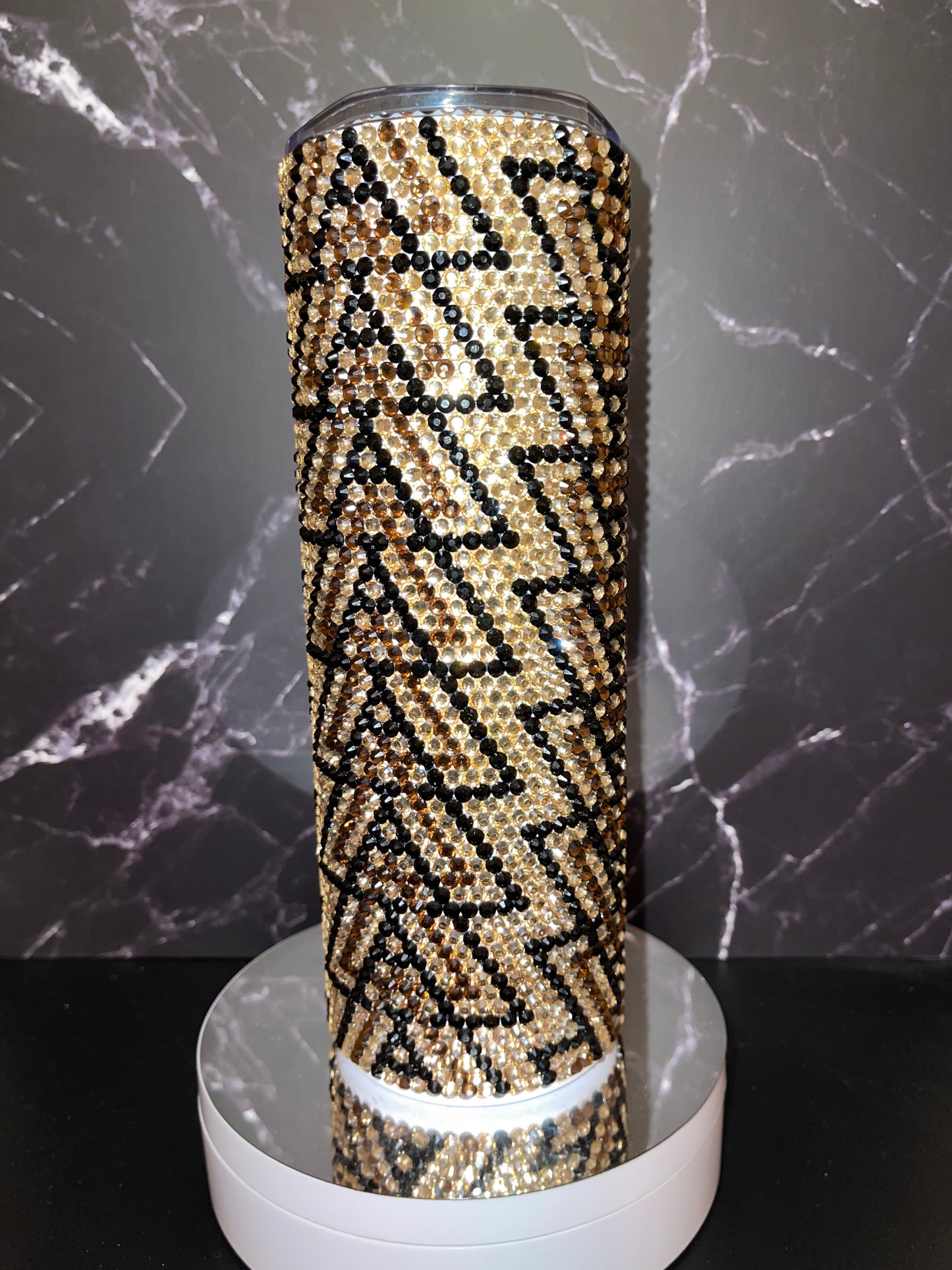 20oz Brown Rhinestones