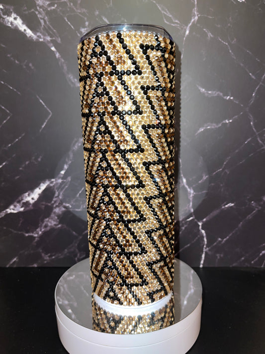 20oz Brown Rhinestones