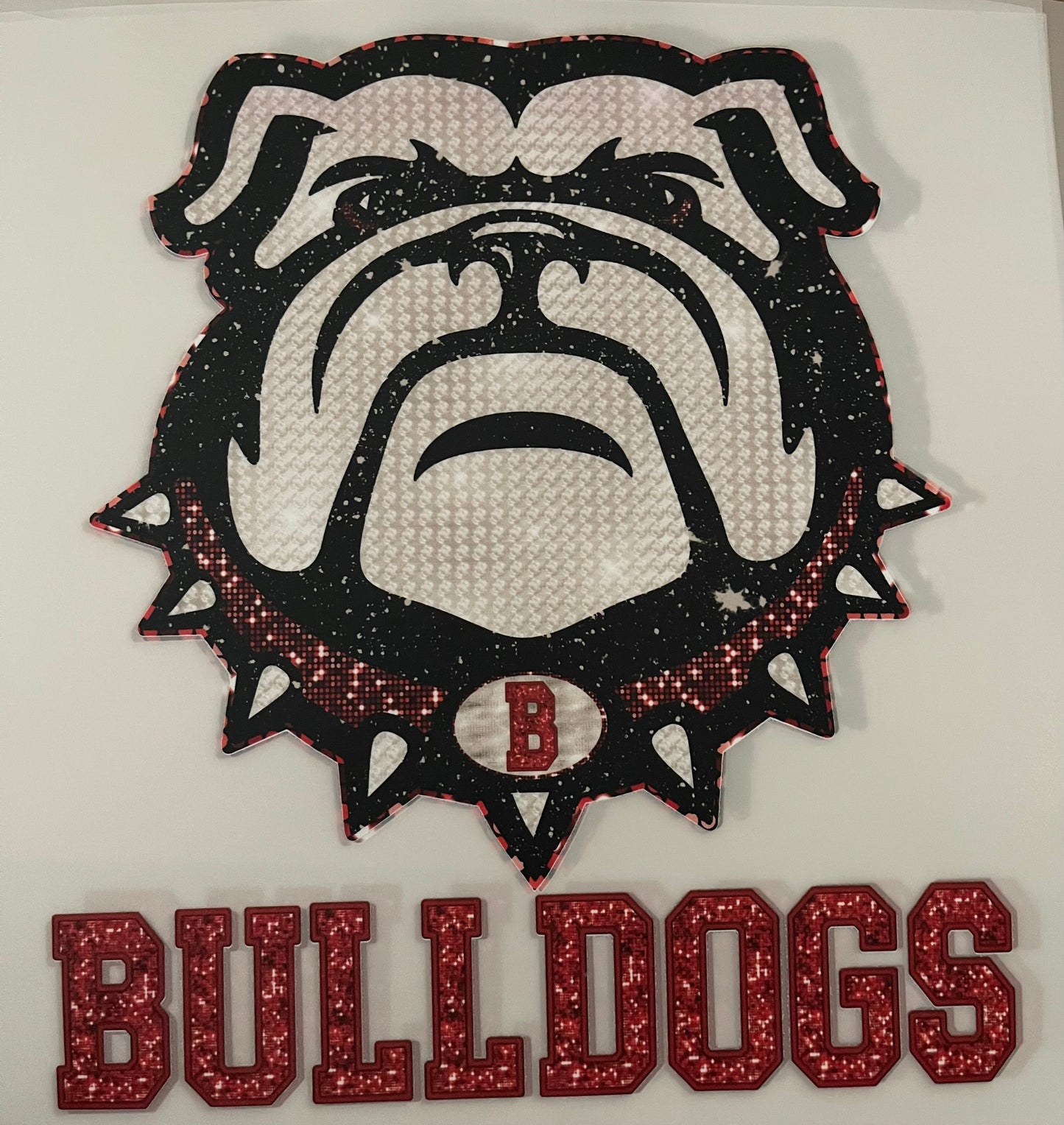 Faux Glitter GA Bulldawgs