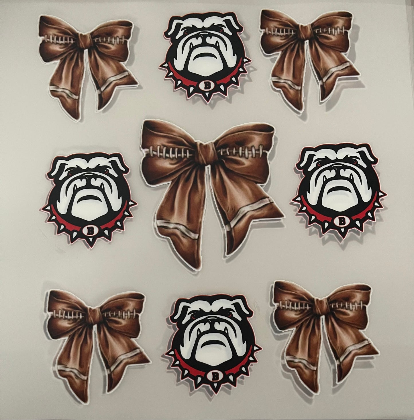 GA BullDawgs Football Bow